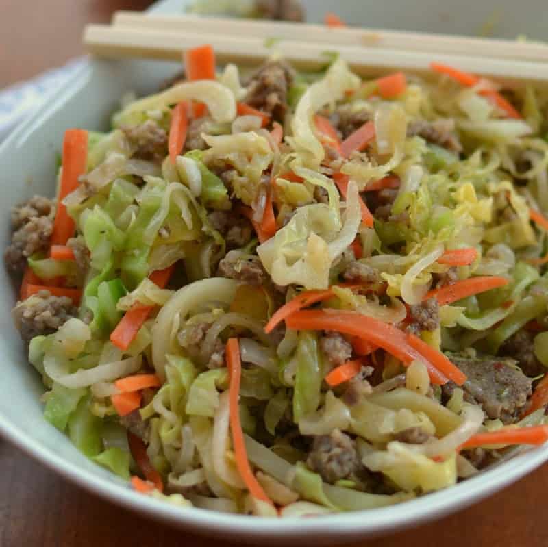 Easy Low Carb Egg Roll in a Bowl