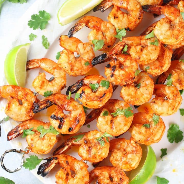 Low Carb Grilled Chili Lime Gulf Shrimp