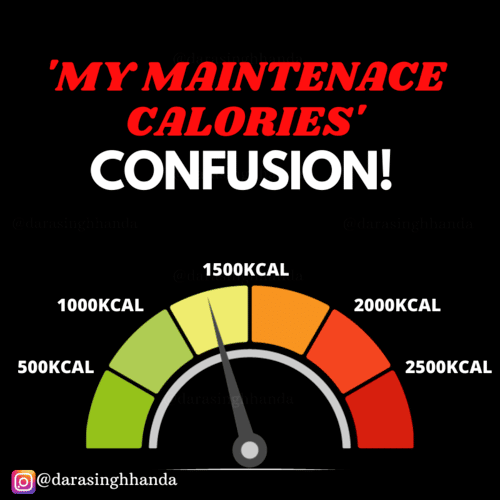 my maintenance calories confusion