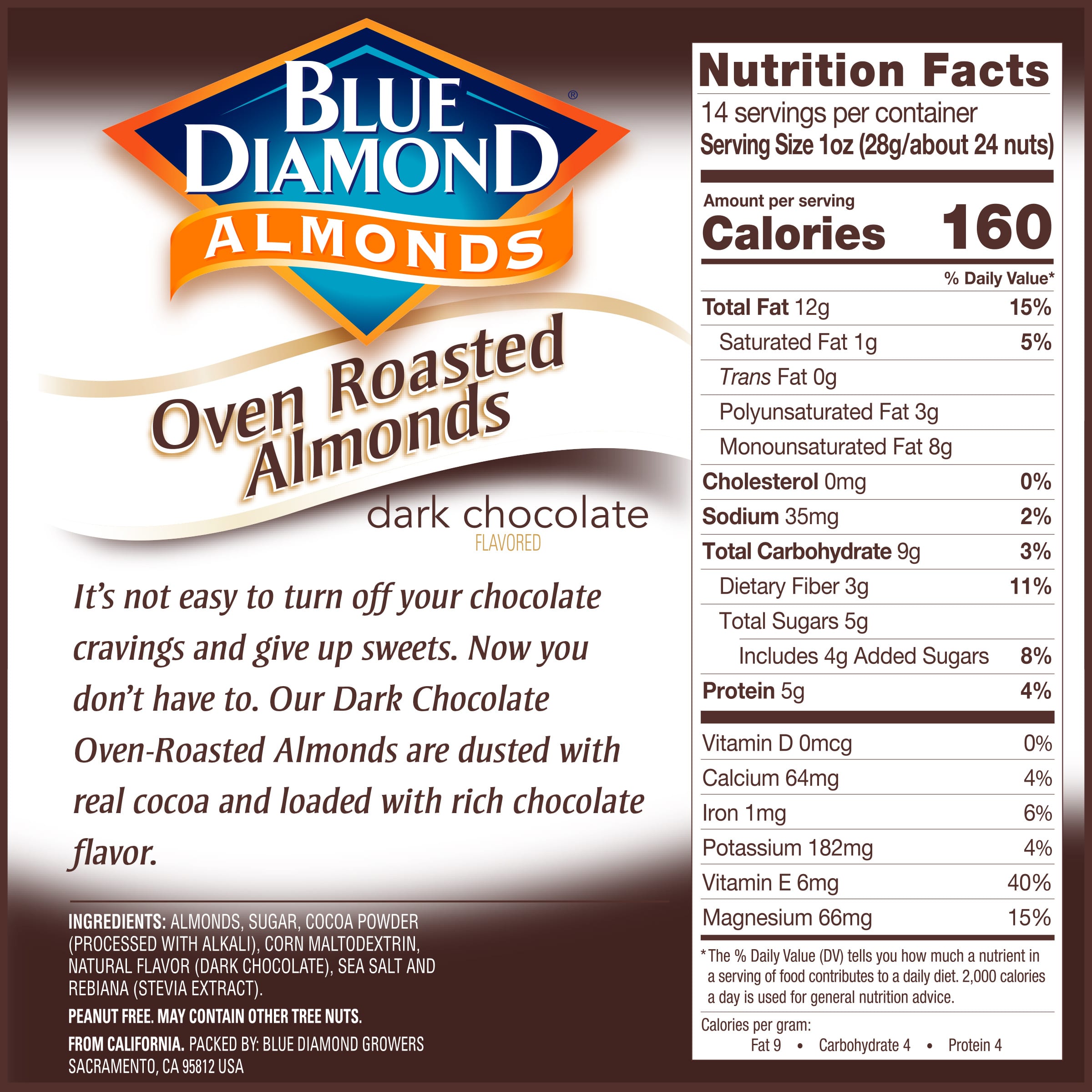 Roasted Almonds Nutrition Information