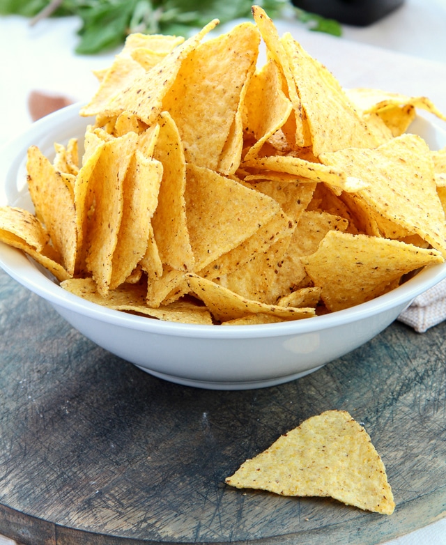 Tortilla chips: nutrition data, where found and 127 recipes