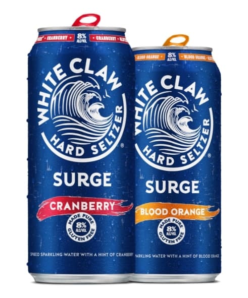 White Claw Hard Seltzer adds 8% ABV Surge